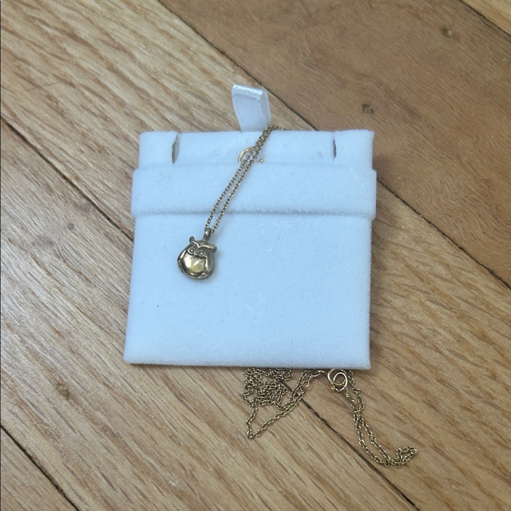 Gold owl Pendant Necklace - Women's Jewelry